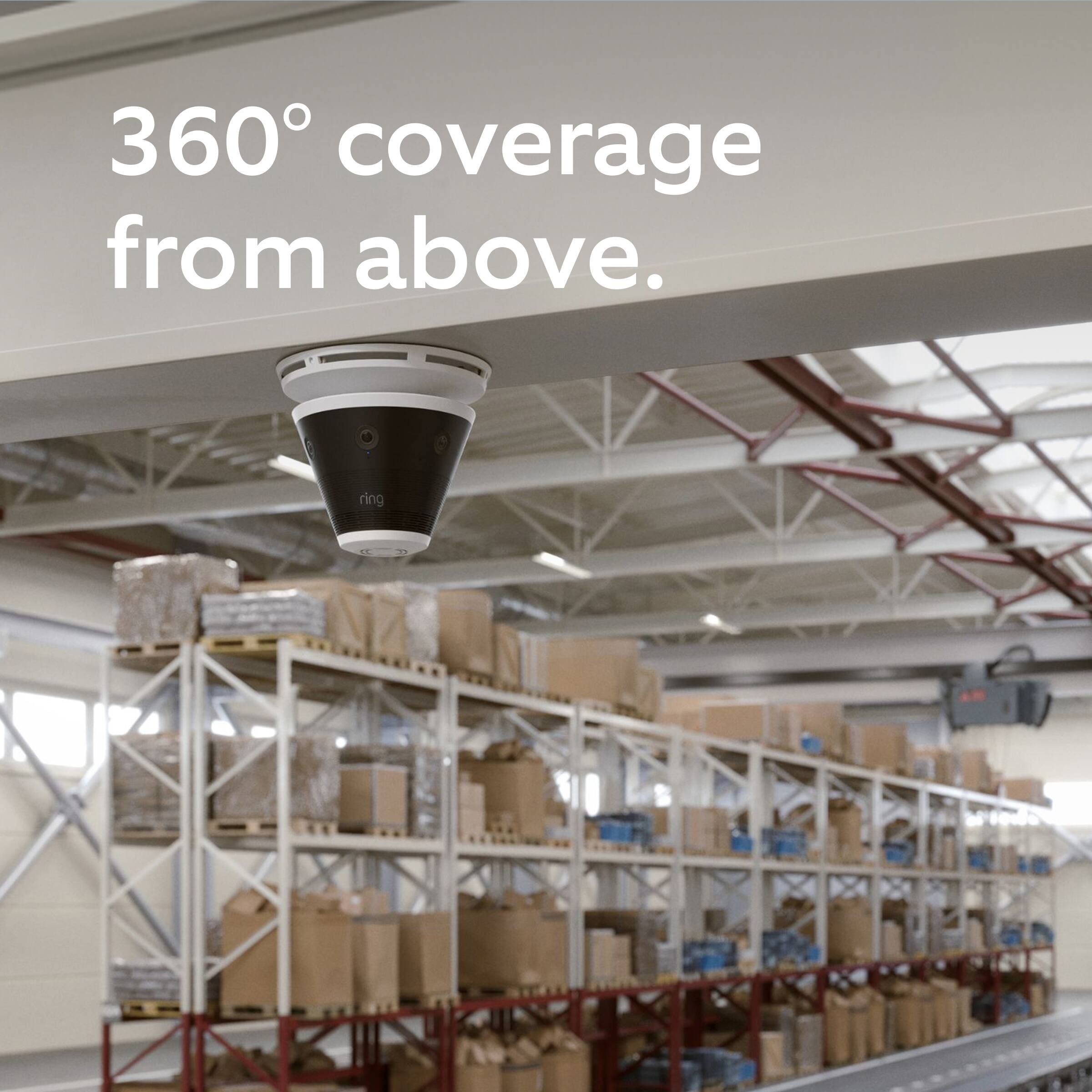 360° coverage from above.