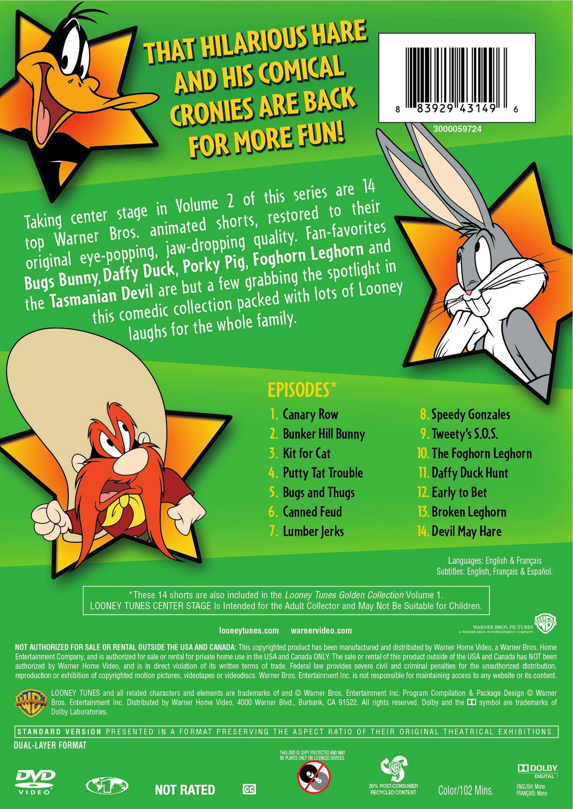 Angle. Looney Tunes: Centre Stage - Volume 2 [DVD].