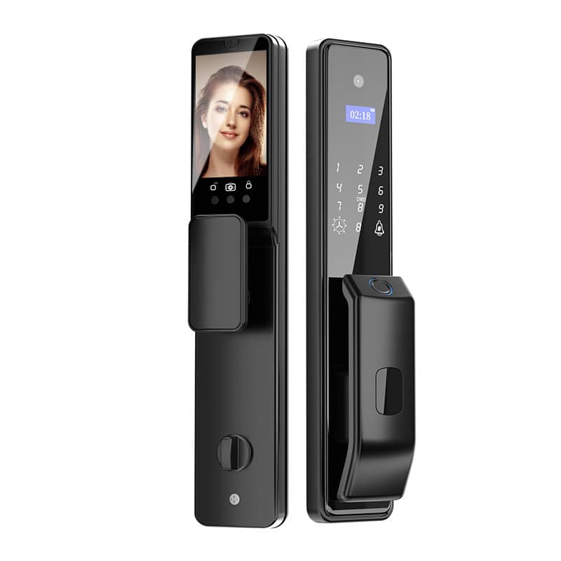 Cluzine - 3D Face Recognition Smart Lock,Palm Vein,Video Intercom,Door Viewer,Home Security Door Lock
