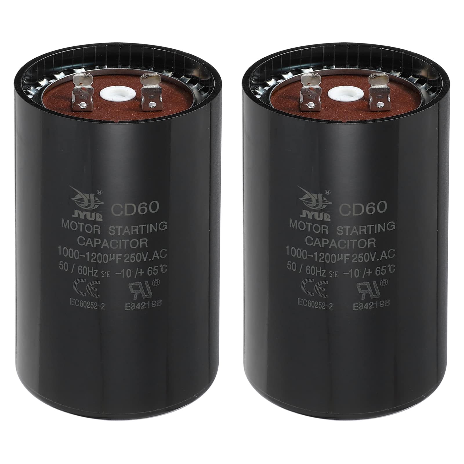 Unique Bargains - 2pcs CD60 Capacitor 1000-1200 Mfd, 250 VAC Run Motor Start for Fan/Well Pump price history on PriceWatchPro