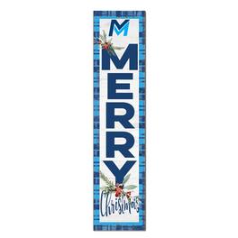 Jardine - Mid Michigan College 12'' x 48'' Outdoor Merry Christmas Leaner - White