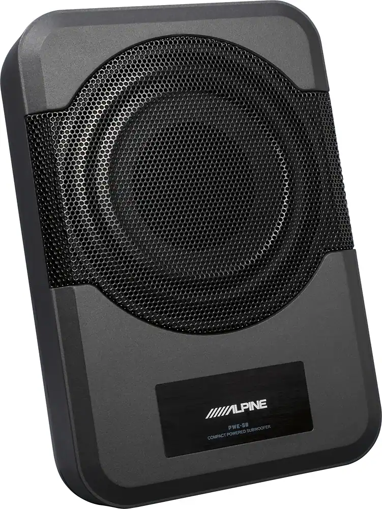 Alpine 8" Powered Subwoofer System Black PWE-S8 - Best Buy