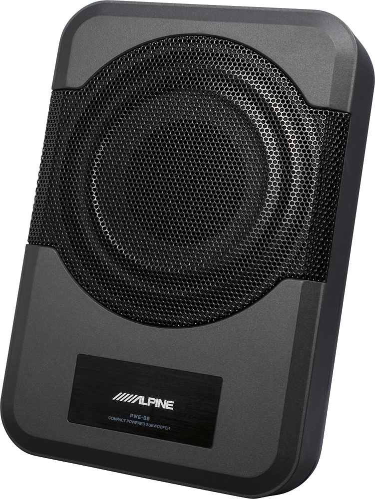 Left View: Alpine - S-Series 12" Dual-Voice-Coil 4-ohm Subwoofer - Black