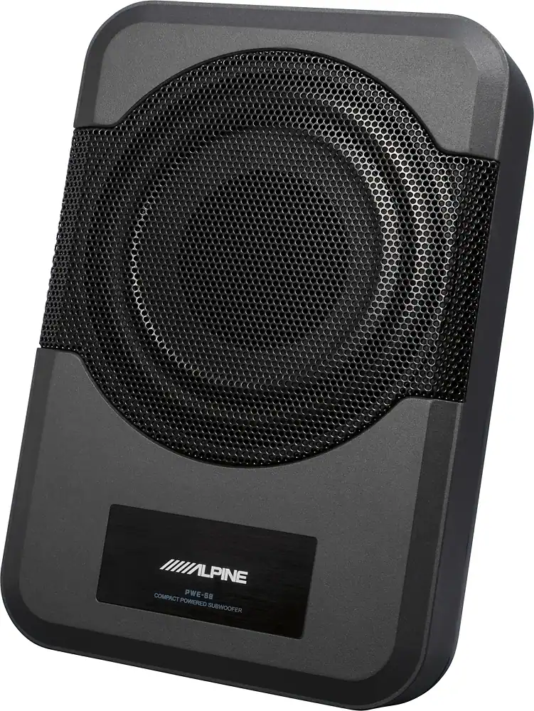 Alpine 8" Powered Subwoofer System Black PWE-S8 - Best Buy