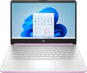 HP - 14" Laptop - Intel Processor N150 2025 - 4GB Memory - 128GB UFS - Honey Lavender
