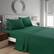 Front. MarCielo - Marcielo 4-Pieces Soft Striped Bed Sheets with 18 inches Deep Pocket - Green.