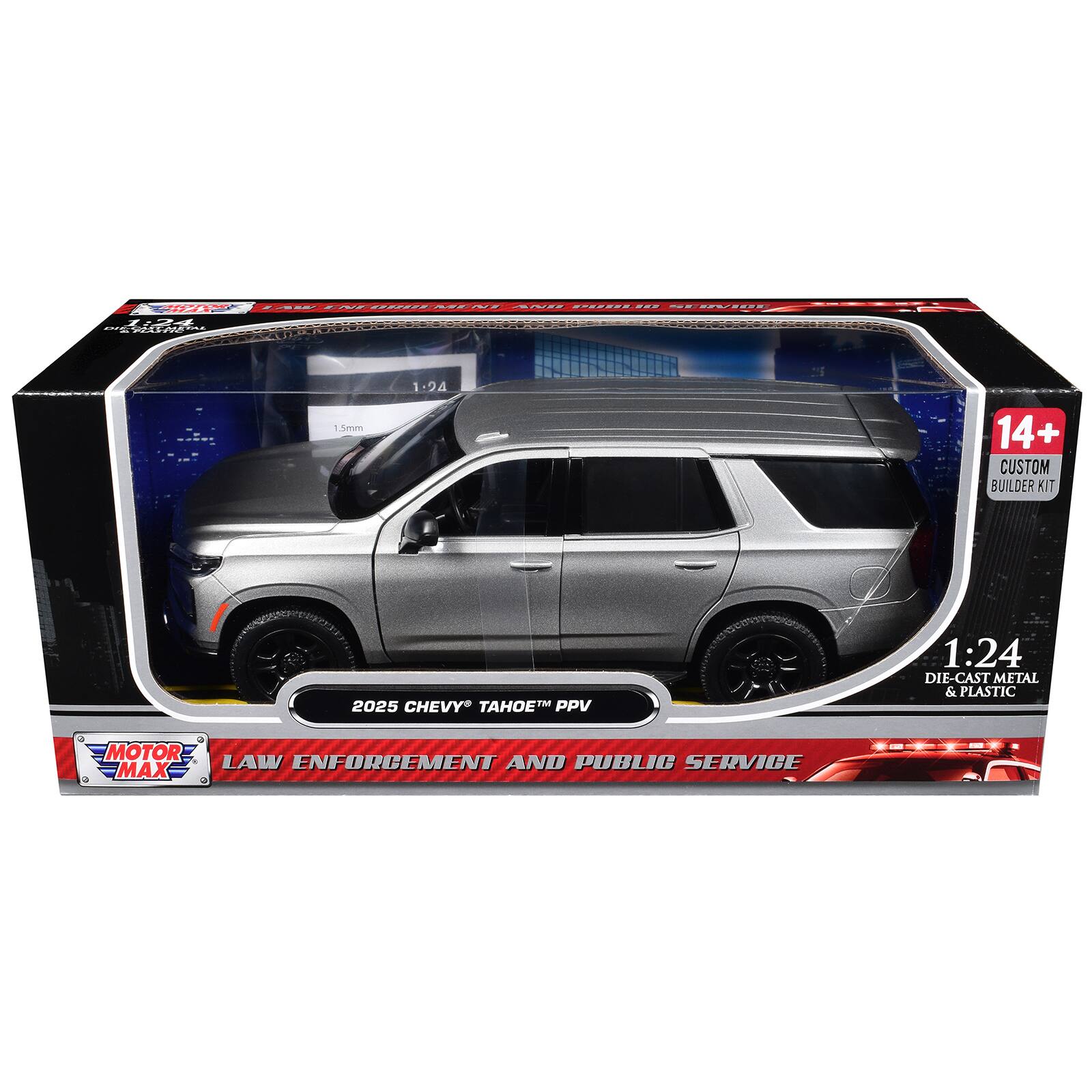 O TH2 1.5mm 1.24 14+ CUSTOM BUILDER KIT 2025 CHEVY OE PPV 1:24 DIE-CAST METAL & PLASTIC PE MOTOR MAX LAW ENFORCEMENT AND PUBLIC SERVICE