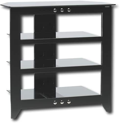 Sanus - Natural 30'' TV Stand in Black Natural 30'' TV Stand in Black - Black - Angle