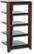 Angle. Sanus - Natural Foundations A/V Series 5-Shelf System - Smoke.