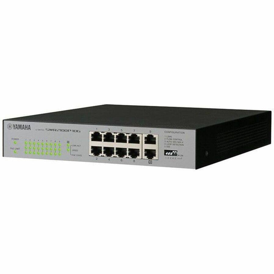 YAMAHA SWR2100P10G 10G POWER . . 1 1 1 . 1 D C L E UNK ACT + Pol LIMIT O uPtO 1 3 5 7 i 9 CONFIGURATION 1 LIMA 2 FLOWE CONTROL 3 AUTO MD/MO- 4 LOO DETECTION 5 TEF hE STATH 2 4 6 8 10 ON