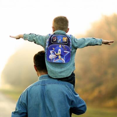Sonic the Hedgehog 12 Inch 3D Kids Backpack Sonic the Hedgehog 12 Inch 3D Kids Backpack