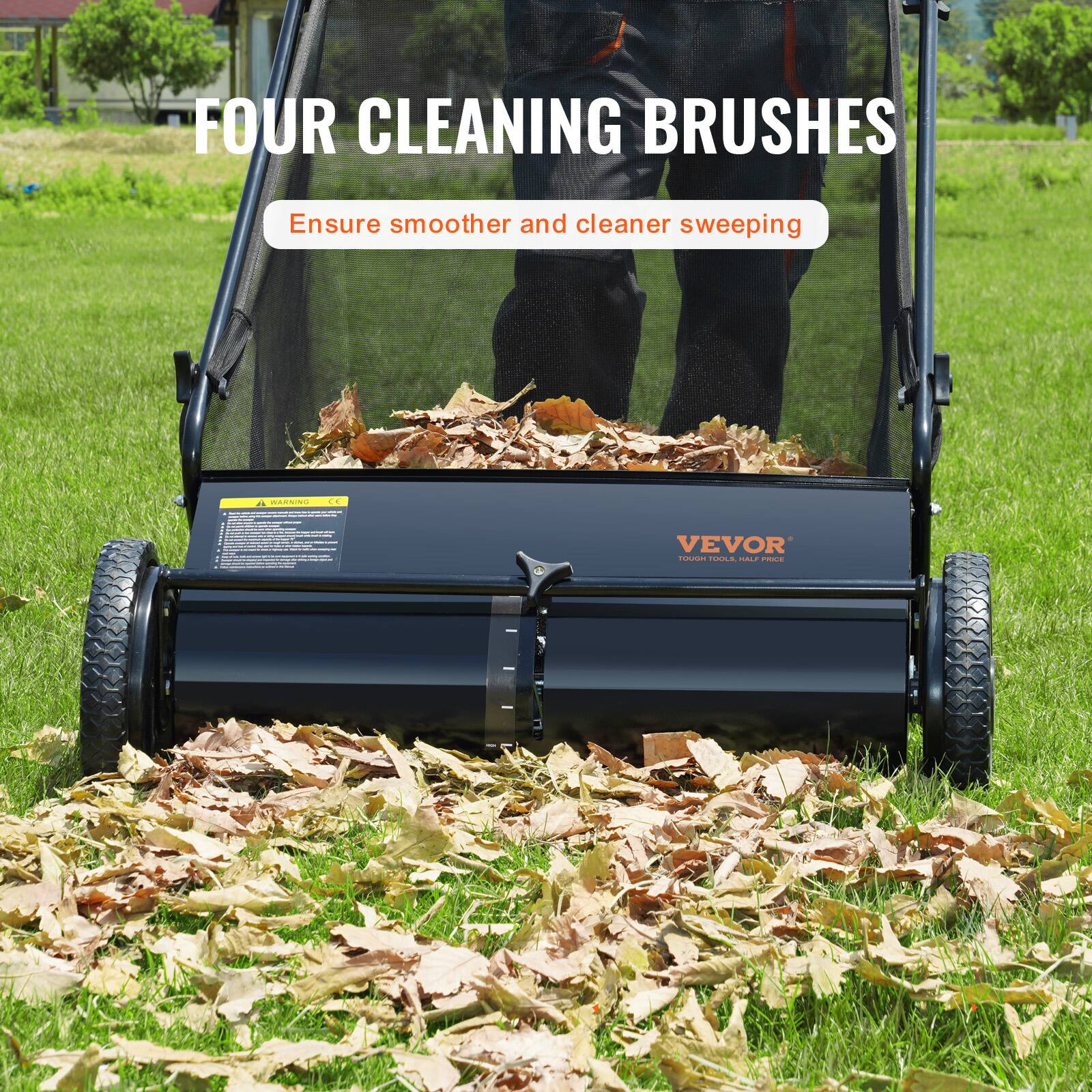 FOUR CLEANING BRUSHES
Ensure smoother and cleaner sweeping
WARNING
VEVOR
