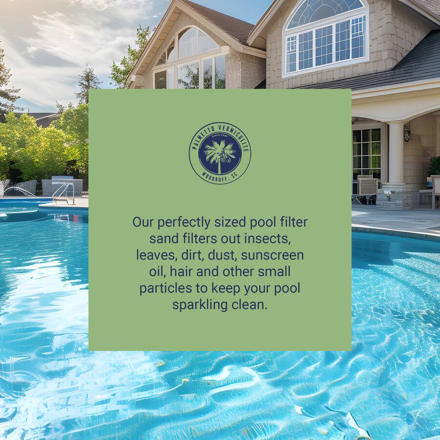 Palmetto 50lb Bag Natural Pool Filter Sand For Residential Commercial palmetto-50lb-bag-natural-pool-filter-sand-for-residential-commercial