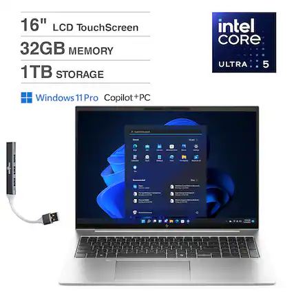 16" LCD TouchScreen
32GB MEMORY
1TB STORAGE
intel CORE ULTRA 5
Windows 11 Pro Copilot+PC