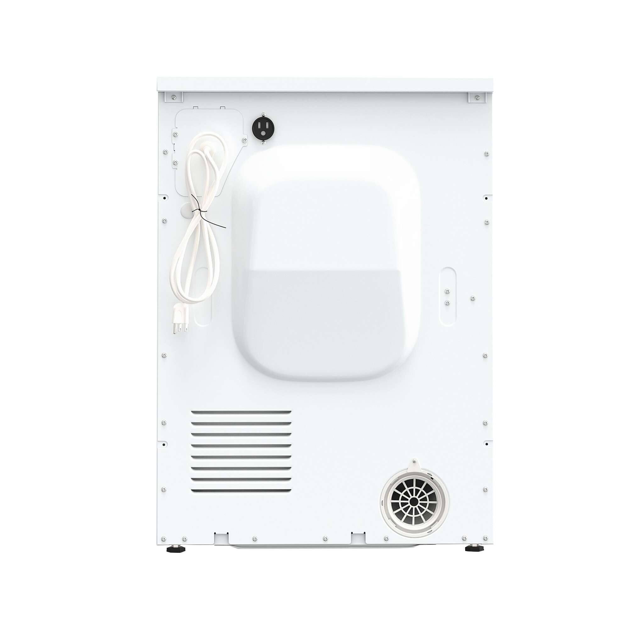 Back. Equator - Equator ED 866 DL Premium Compact 3.1 cu.ft. /13lbs 24 inch Vented Electric Dryer - Direct Line Single Socket 110V - White.