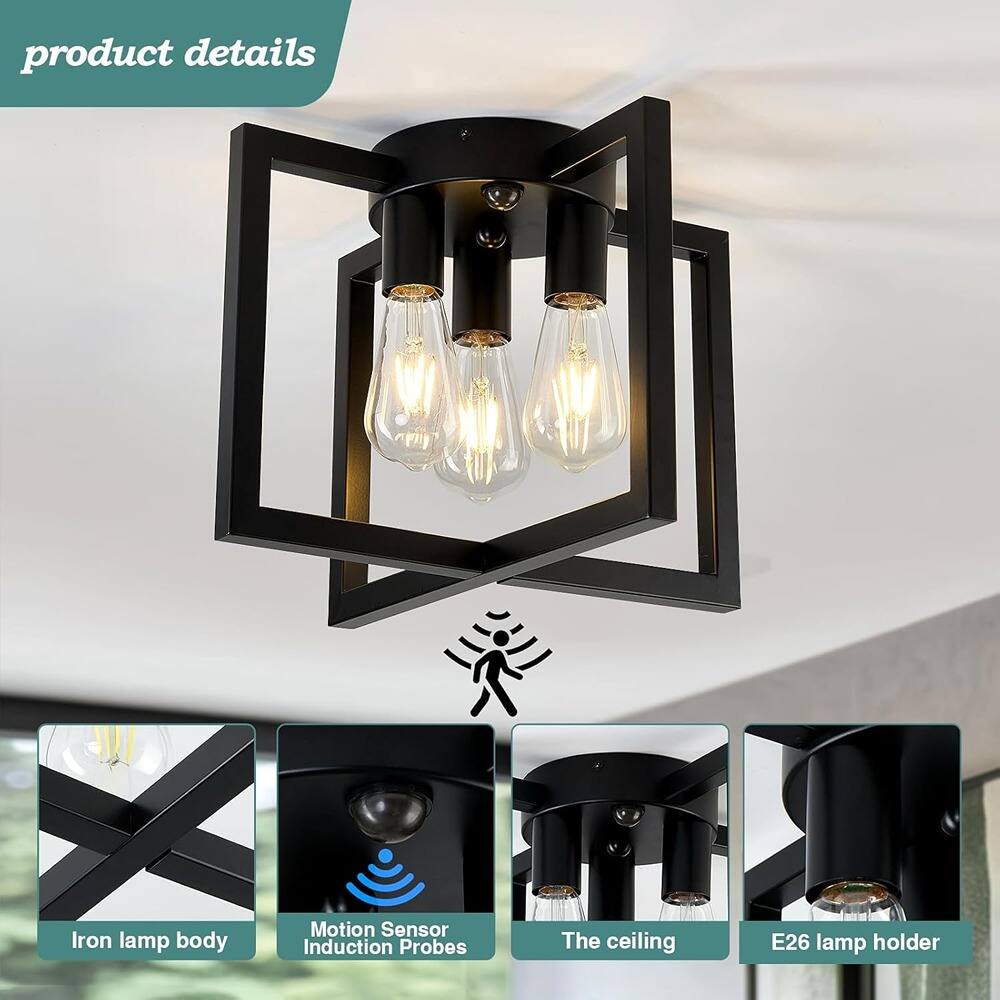 product details

- Iron lamp body
- Motion Sensor Induction Probes
- The ceiling
- E26 lamp holder