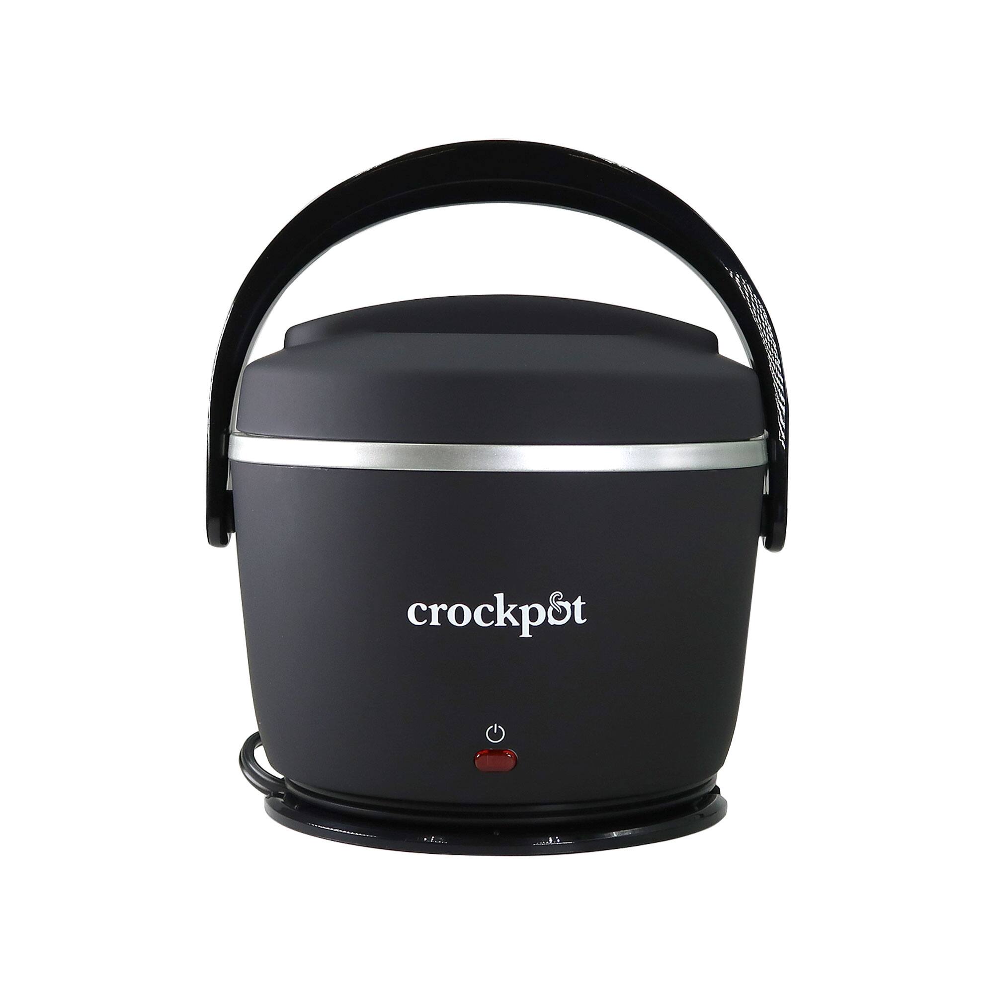 Alt View 3. Crockpot - Electric Lunch Box, Portable Food Warmer for On-the-Go, 20-Oz (591 mL), + 2x Cutlery Set – Spoon, Fork & Chopsticks - Black Licorice.