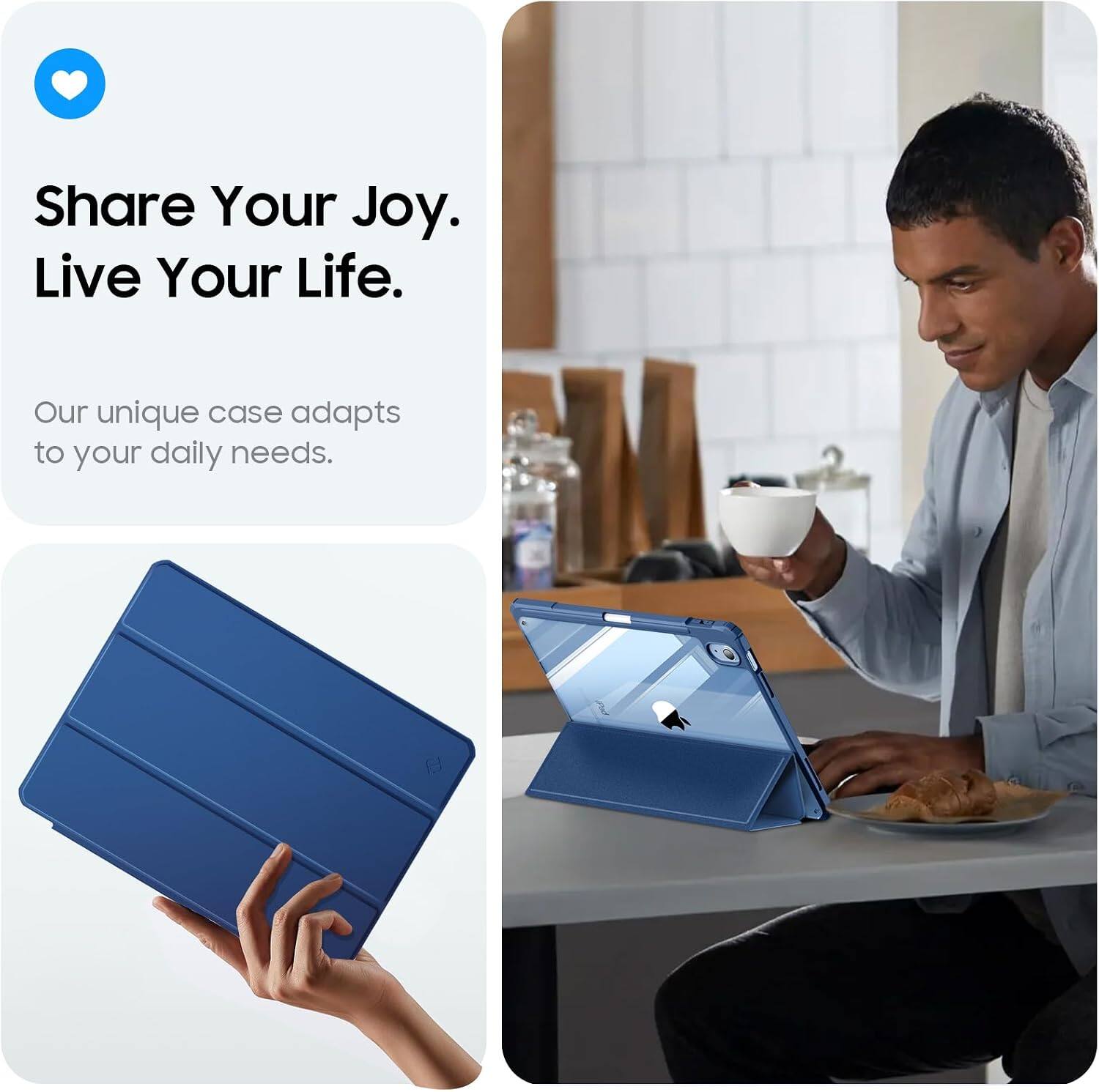 Share Your Joy. Live Your Life.

Our unique case adapts to your daily needs.