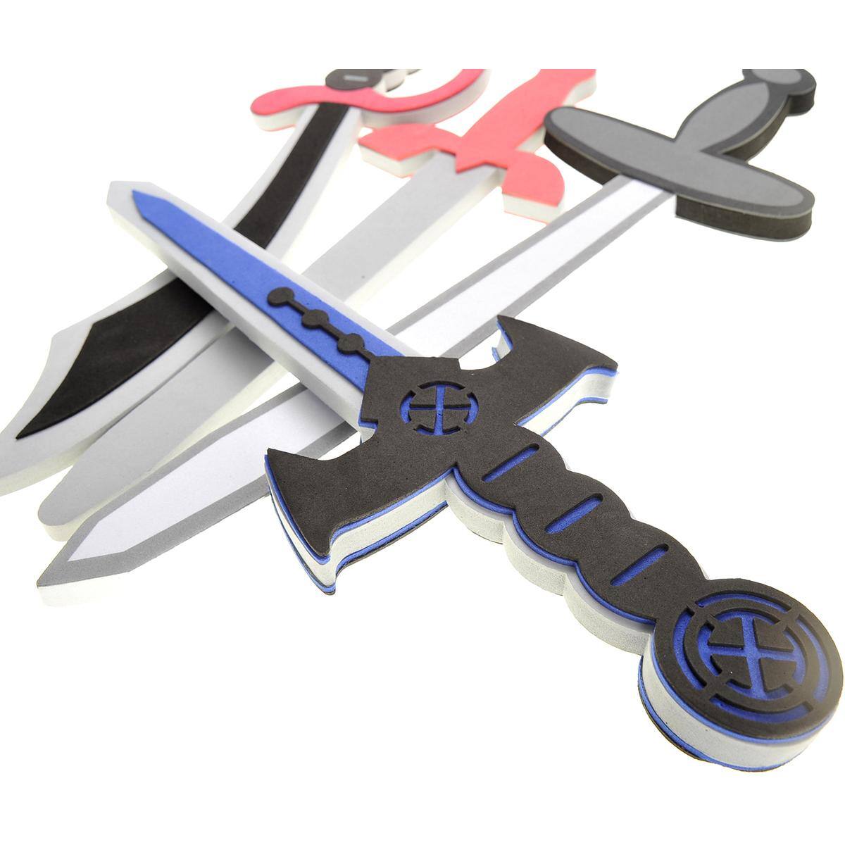 Alt View 2. JuzToys - 8 Piece Foam Swords Play Set for Kids Parties & Pretend Play - Multicolored.