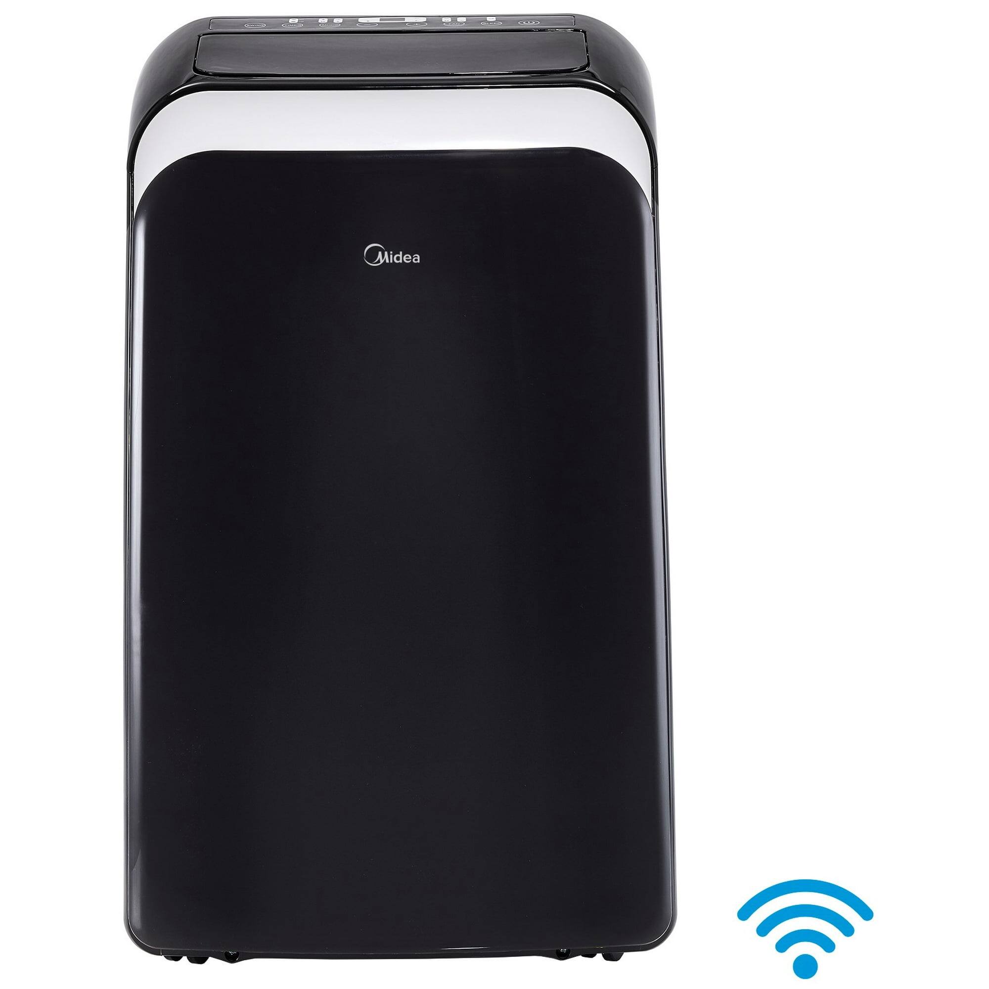 Alt View 3. Midea - MIDEA 10,000 BTU 115V SMART PORTABLE AIR CONDITIONER MAP10HS1WBL - BLACK.