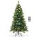 Front. Costway - 6FT Pre-Lit Artificial Christmas Tree 9 Lighting Modes with 300 LED Lights & Timer - Green.