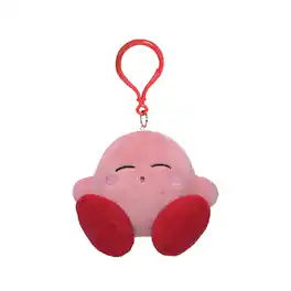 Little Buddy - Kirby Nintendo 3.5 Inch Dangler Plush - Sleeping Kirby - Pink