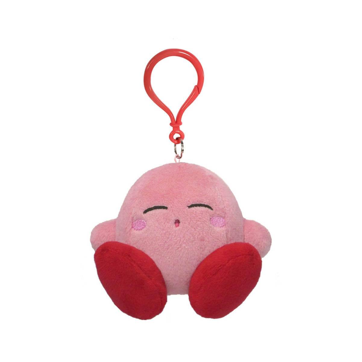 Little Buddy - Kirby Nintendo 3.5 Inch Dangler Plush - Sleeping Kirby - Pink