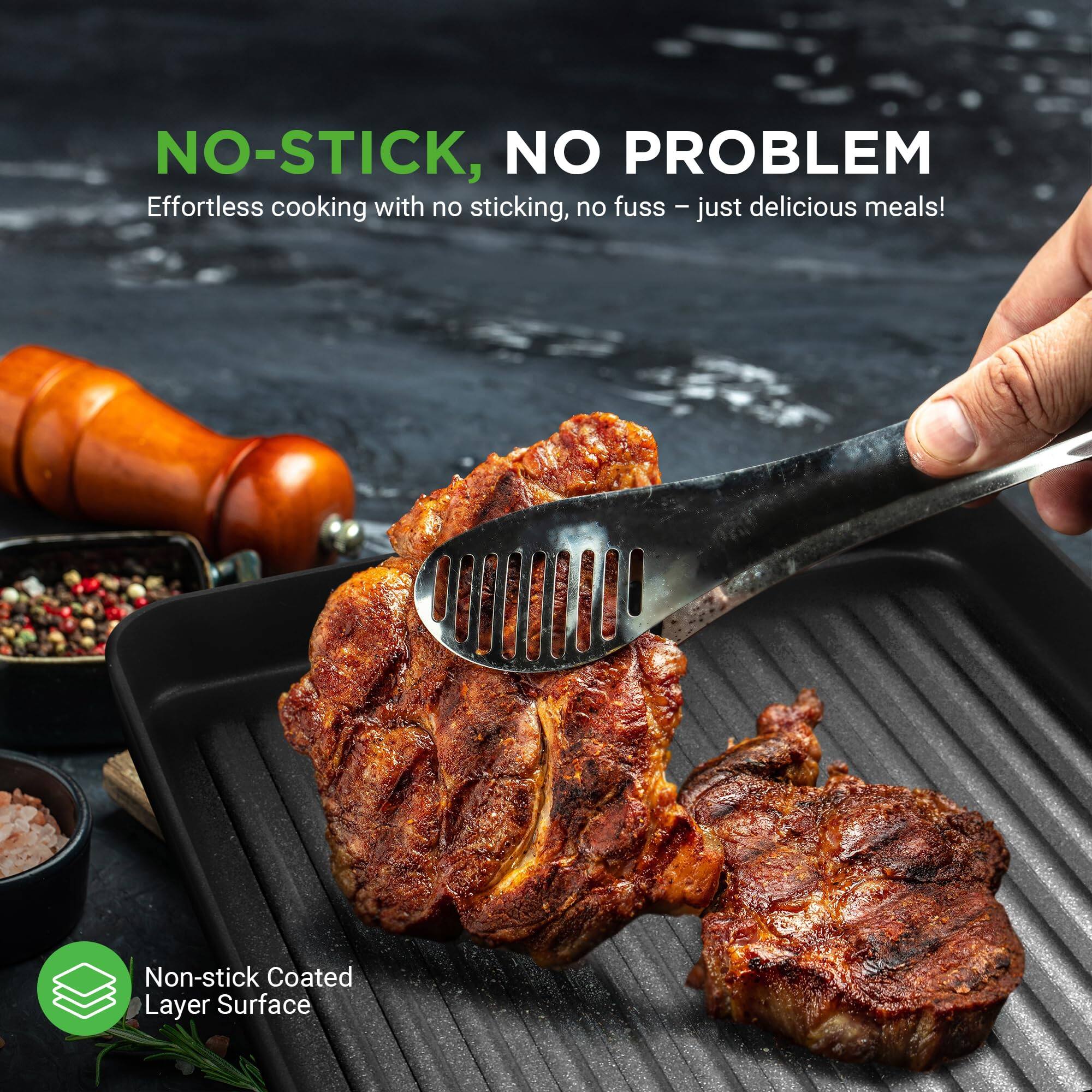 NO-STICK, NO PROBLEM  
Effortless cooking with no sticking, no fuss – just delicious meals!  
Non-stick Coated Layer Surface