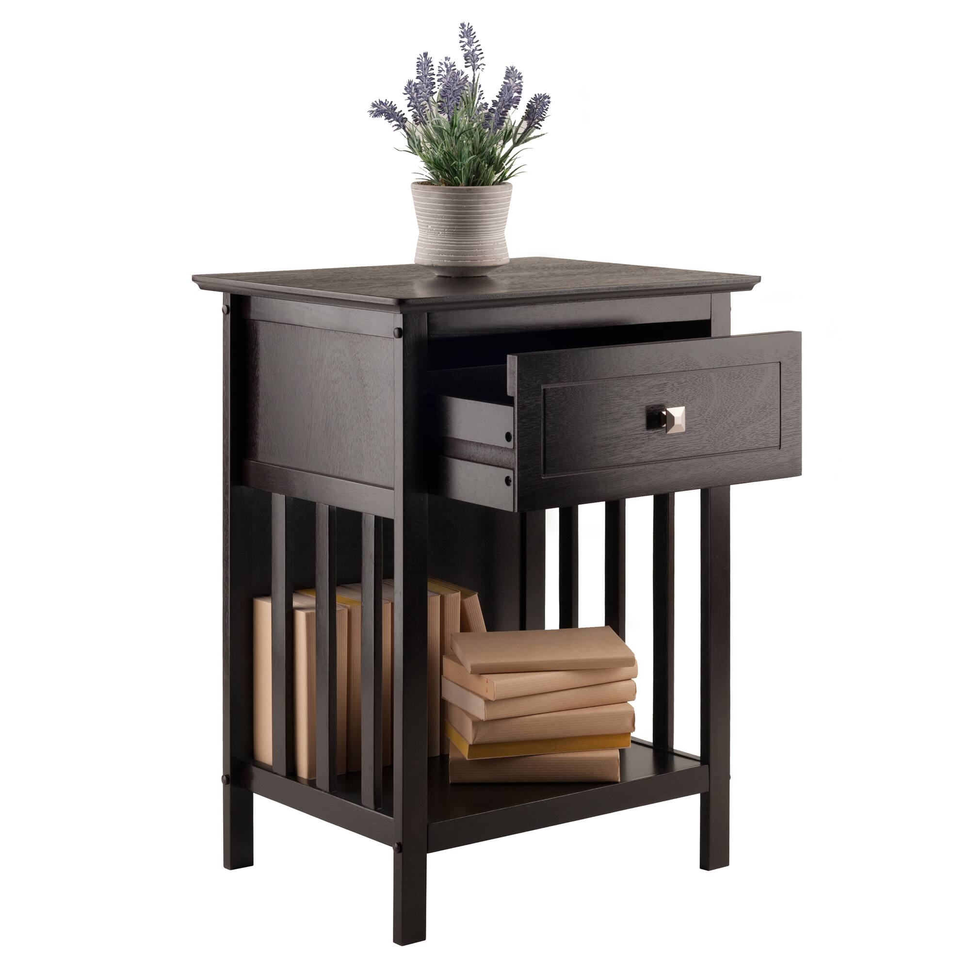 Alt View 4. Winsome Wood - Marcel Accent Table, Nightstand - Coffee.