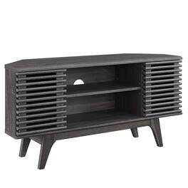 Render 46" Corner TV Stand by Modway - Charcoal