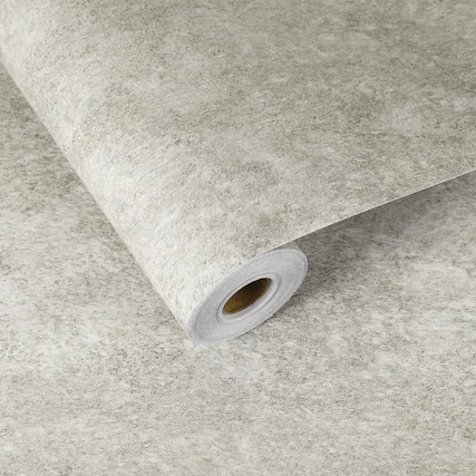 Front. Unique Bargains - 23.6x197 Concrete Wallpaper, Cement Contact Paper, Vinyl Stained Matte Stripe Textured Adhesive for Kitchen & Bathroom - Stripe Blue Grey.