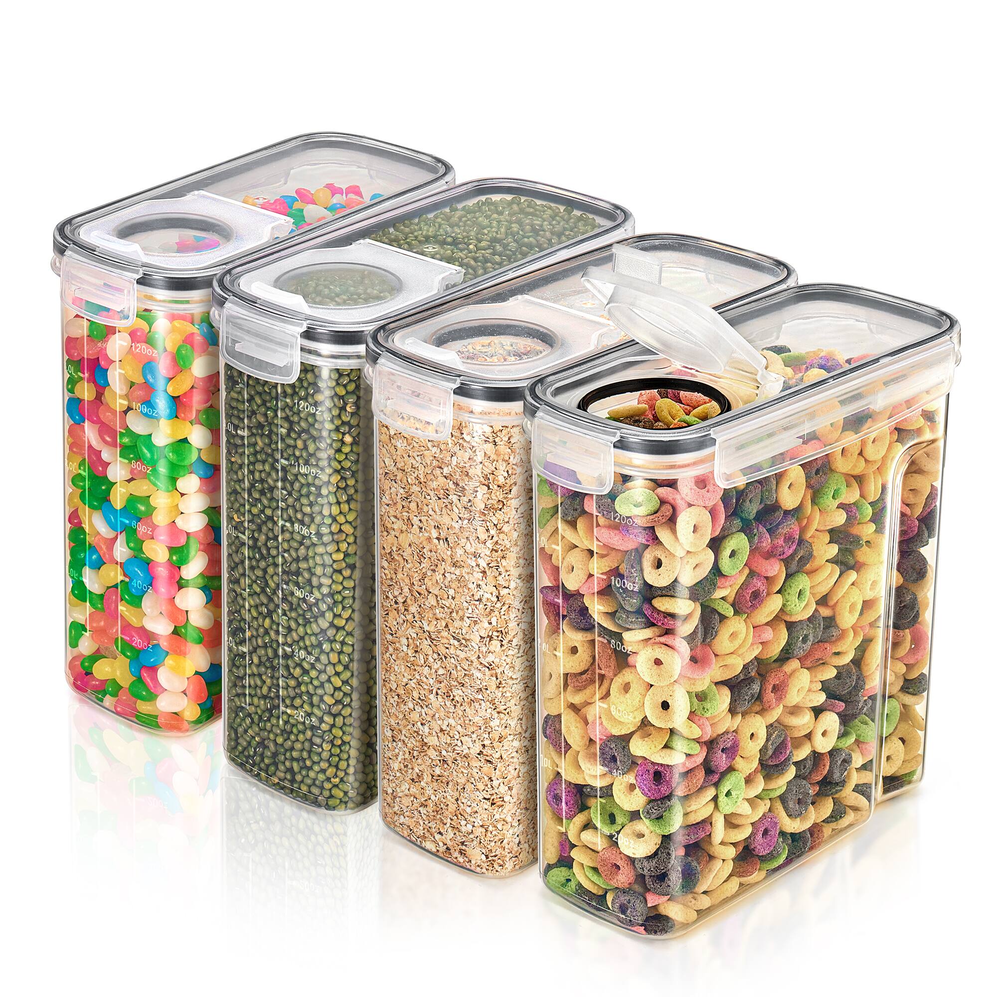 Sorbus - 4 Pack Food Dispenser Containers - Clear
