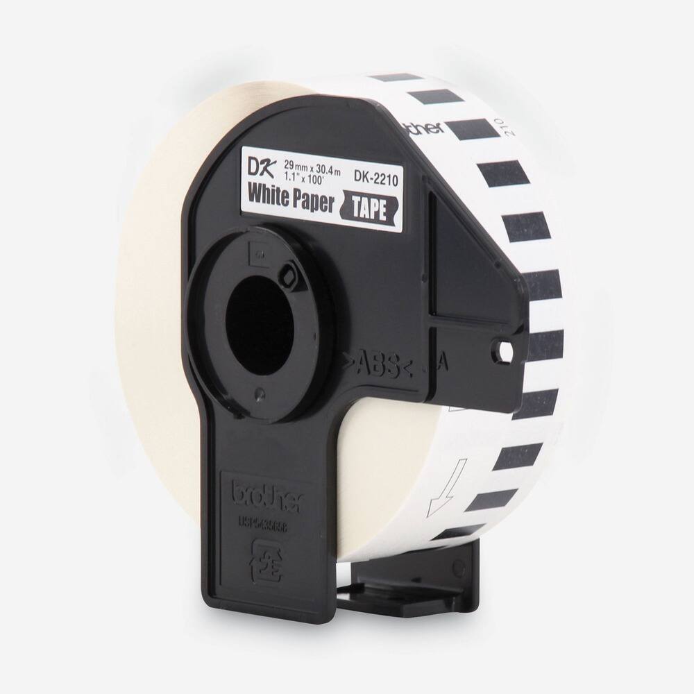 DK-2210  
White Paper Tape  
29 mm x 30.4 m  
1.1" x 100'  
ABS