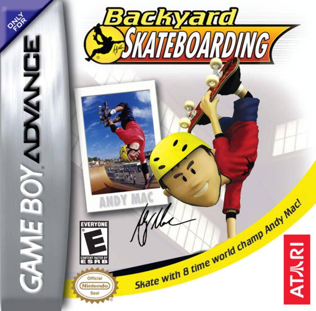 Backyard Skateboarding

Only for Game Boy Advance

Skate with 8 time world champ Andy Mac!

Andy Mac

Everyone E

Content Rated by ESRB

Official Nintendo Seal

ATARI - E (Everyone)