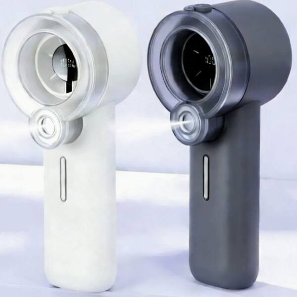 Alt View 4. Cluzine - Compact USB Rechargeable Mini Fan for Home and Outdoor.