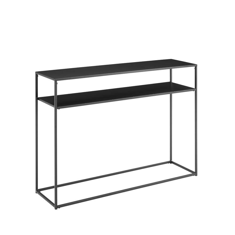 Back. Crosley Furniture - Braxton Entryway Console Table - Matte Black.