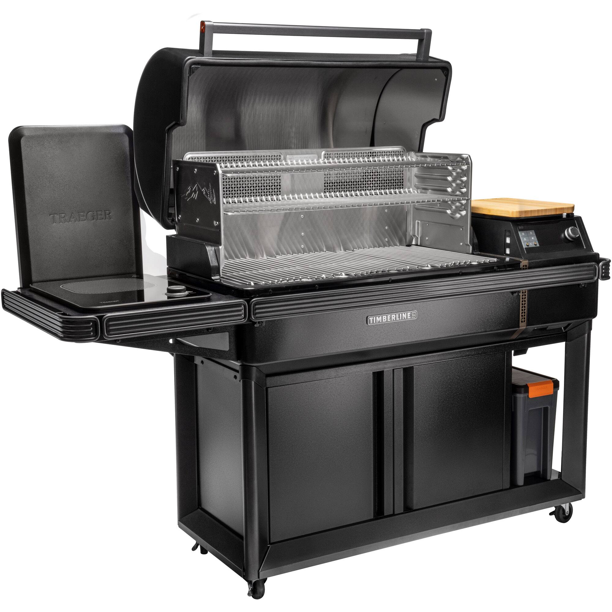 Traeger Grills Timberline XL Wood Pellet Grill Black TBB01RLG Open