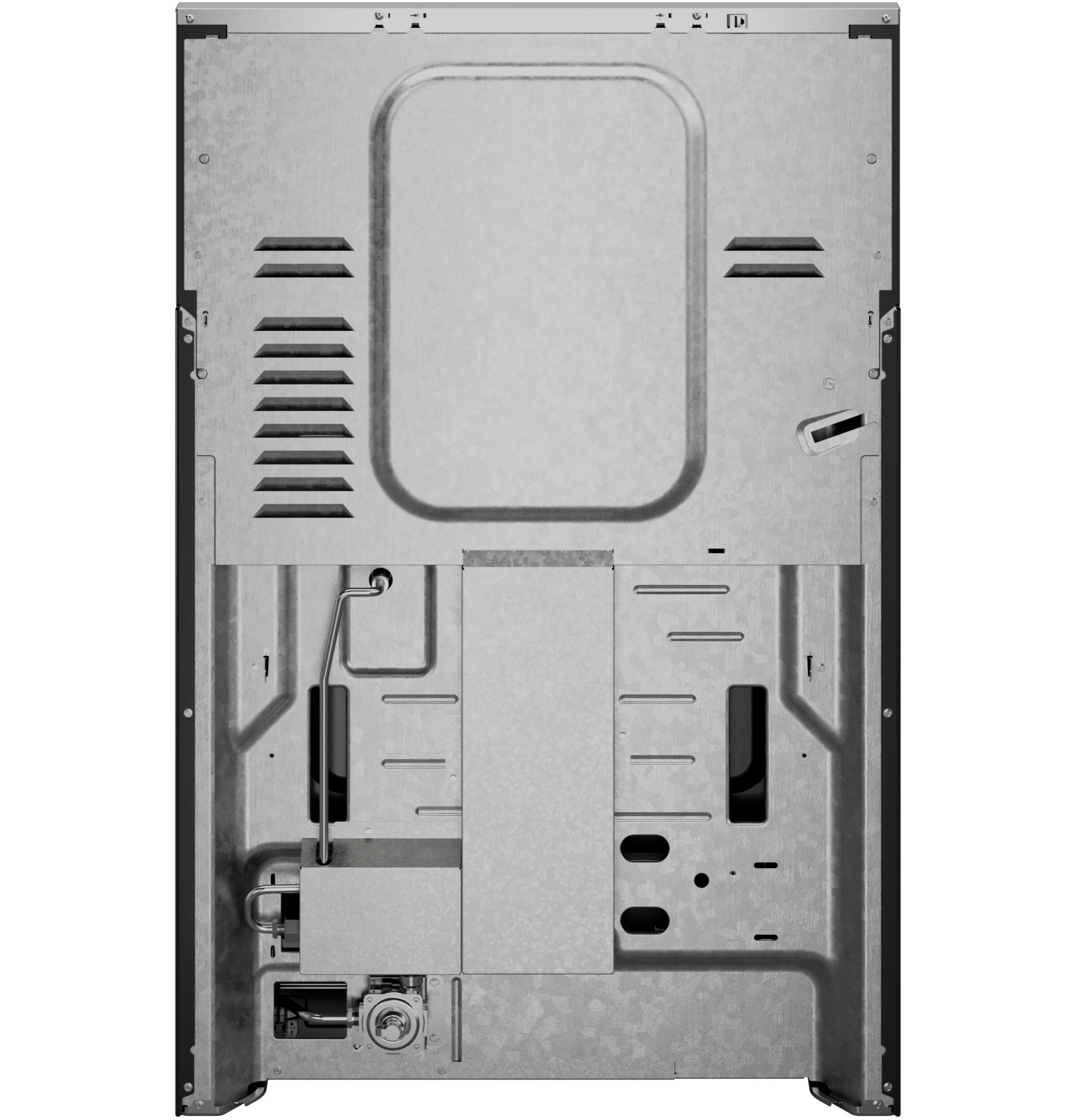 Alt View 7. GE Profile - 5.3 Cu. Ft. Smart Freestanding Gas Convection Range with Steam Clean, No Preheat Air Fry and EasyWash Oven Tray - Stainless Steel.