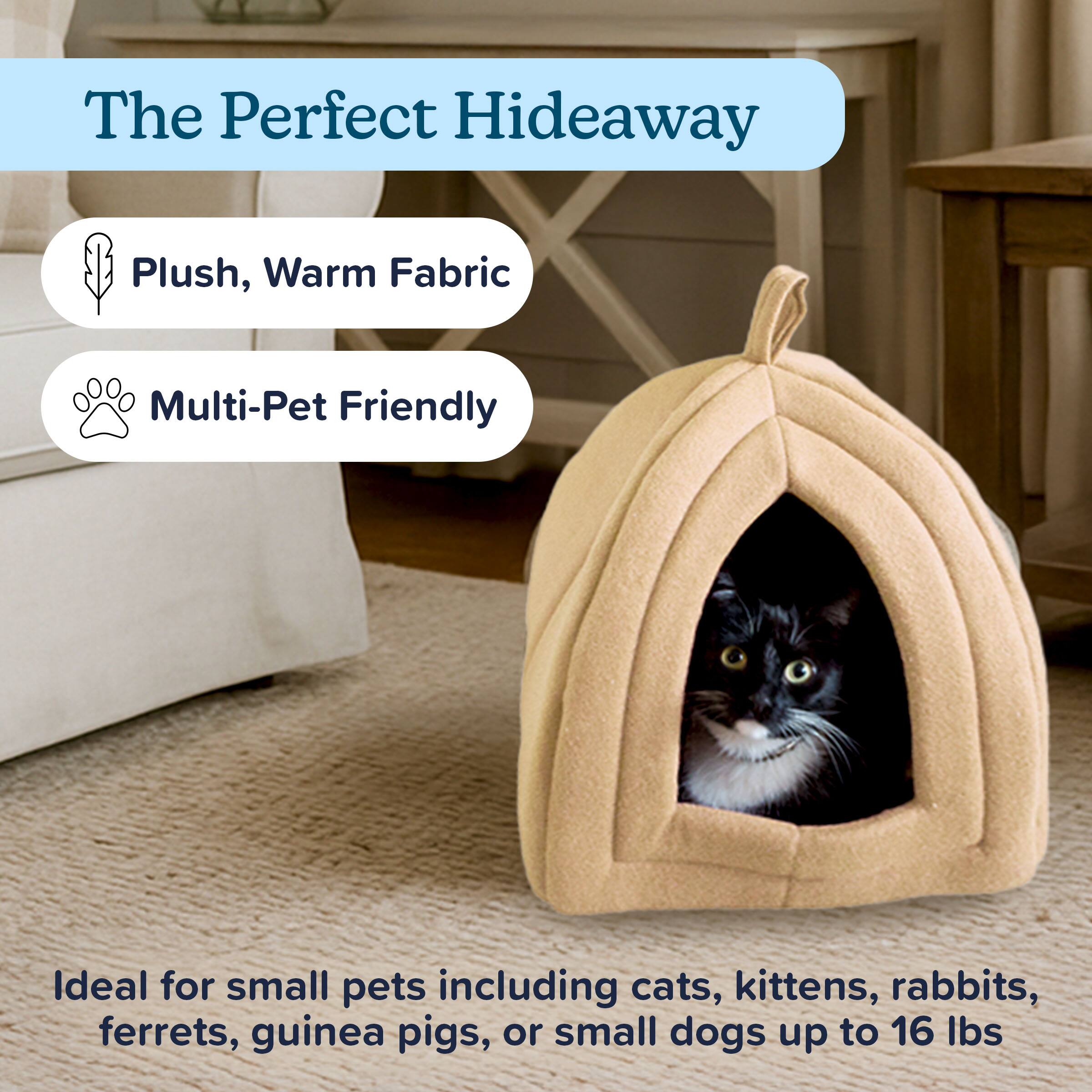 The Perfect Hideaway

- Plush, Warm Fabric
- Multi-Pet Friendly

Ideal for small pets including cats, kittens, rabbits, ferrets, guinea pigs, or small dogs up to 16 lbs