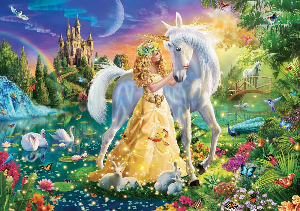 Angle. Castorland - CASTORLAND 500 Piece Jigsaw Puzzles, Gentleness of Friendship, Fairy-tale scene, A rustic view of a paradise,  B-53766 - Red.