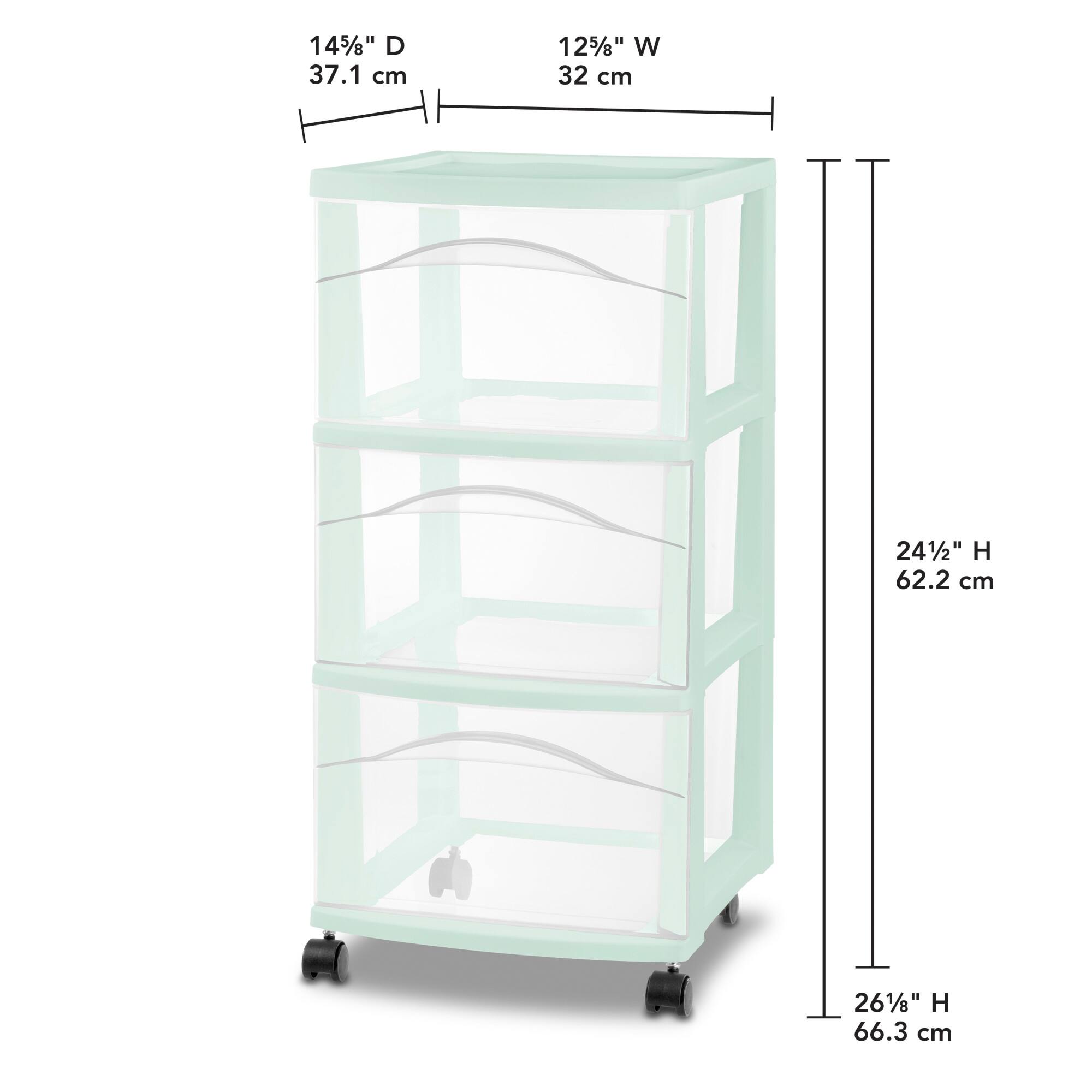 14½" D 37.1 cm  
12½" W 32 cm  
24½" H 62.2 cm  
26½" H 66.3 cm