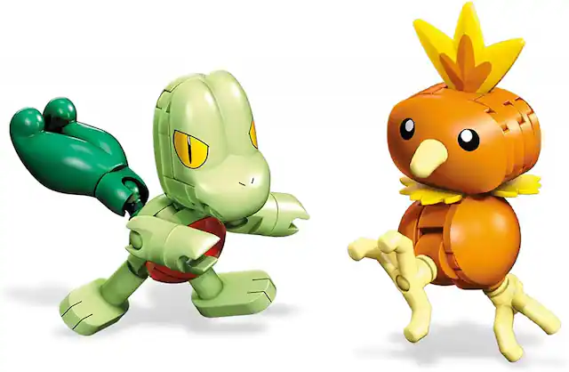Front. Mattel - Mega Construx Pokémon Battle Pack | Torchic VS. Treecko - Red.