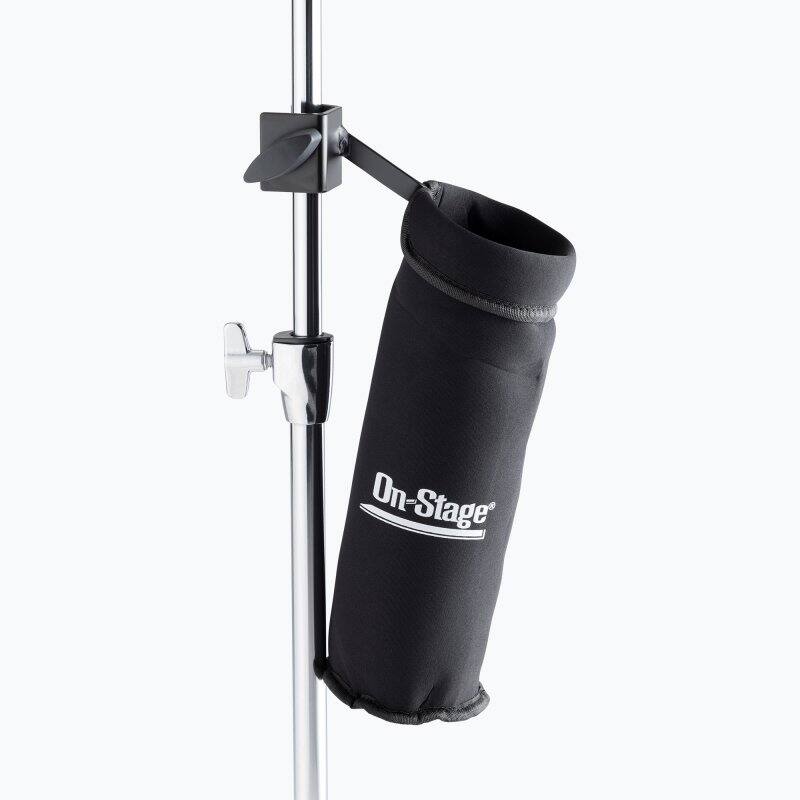 Front. On Stage Stands - On-Stage DA100 Clamp-On Drum Stick Holder,Black - Black.
