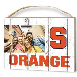 Jardine - Syracuse Orange 8'' x 10'' Weathered Clip It Frame - White