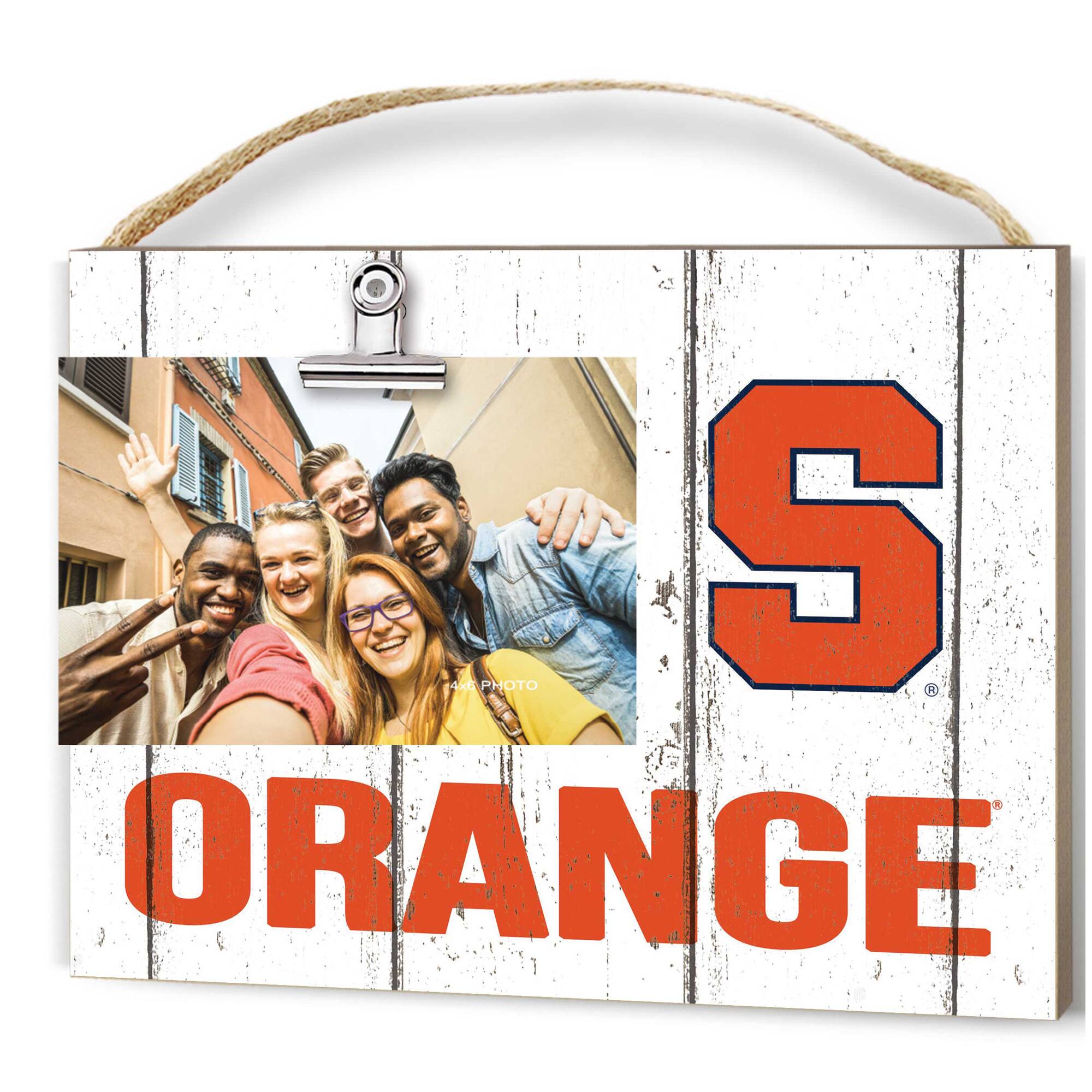 Syracuse Orange 8'' x 10'' Weathered Clip It Frame