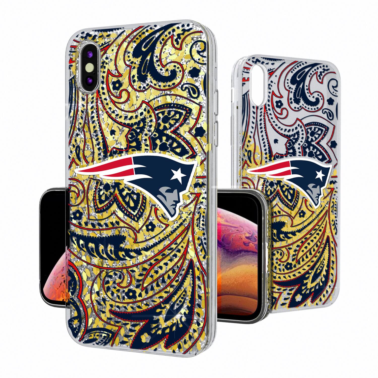Alt View 1. Keyscaper - iPhone Paisley Design Glitter Case - 14 Pro Max - Multicolor.