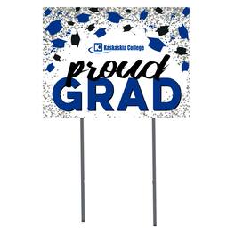 Jardine - Kaskaskia College Blue Devils Class of 2023 18" x 24" Yard Sign - White