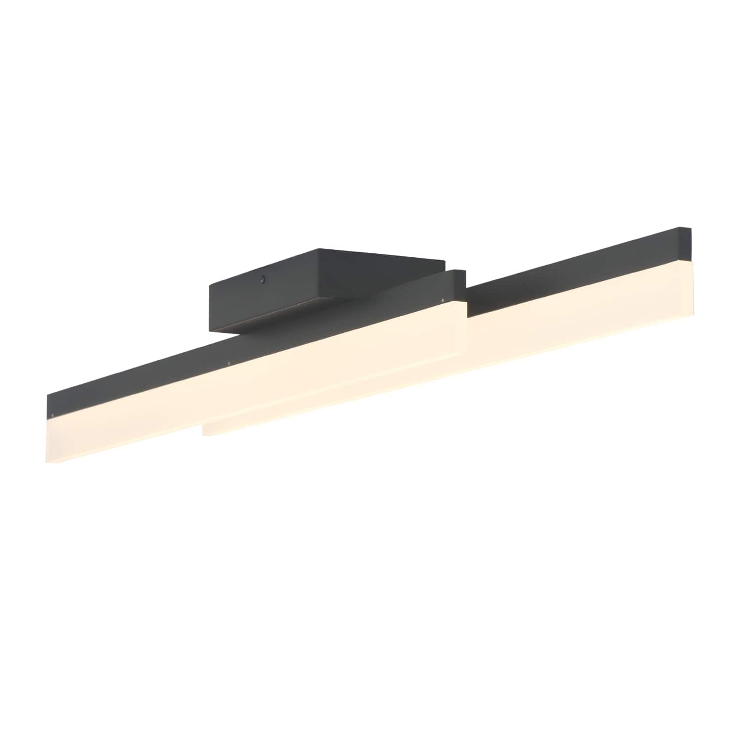 Umeiluce - Modern Hardwired LED Flush Mount Light Warm Light Switch Dimmable - Matte Black