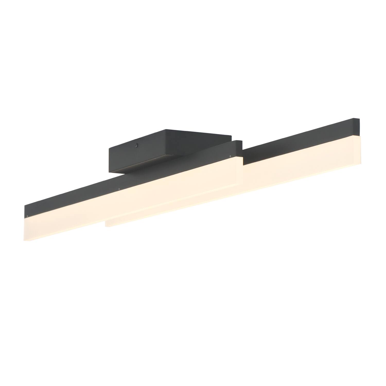 Front. Umeiluce - Modern Hardwired LED Flush Mount Light Warm Light Switch Dimmable - Matte Black.
