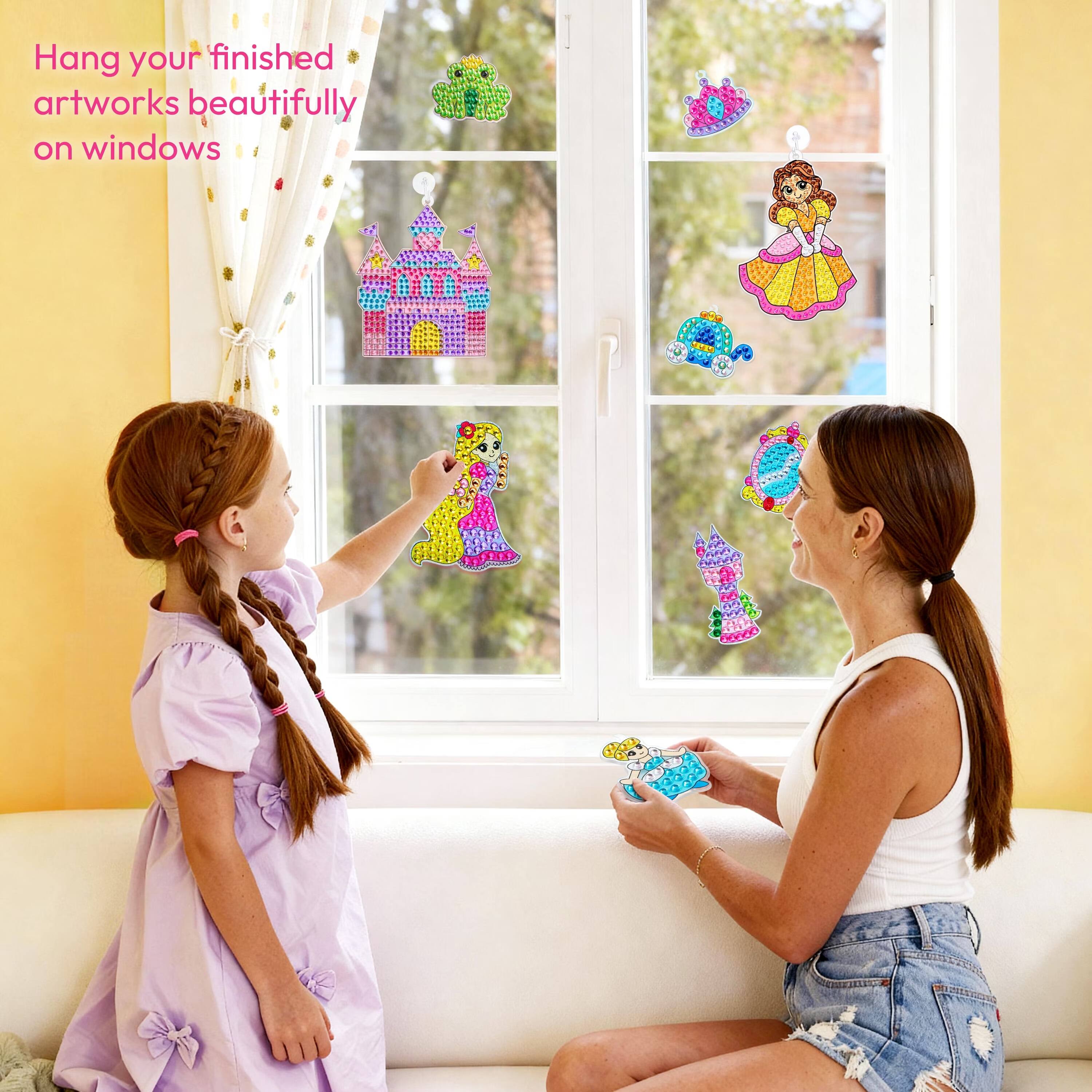 Hang your finished artworks beautifully on windows